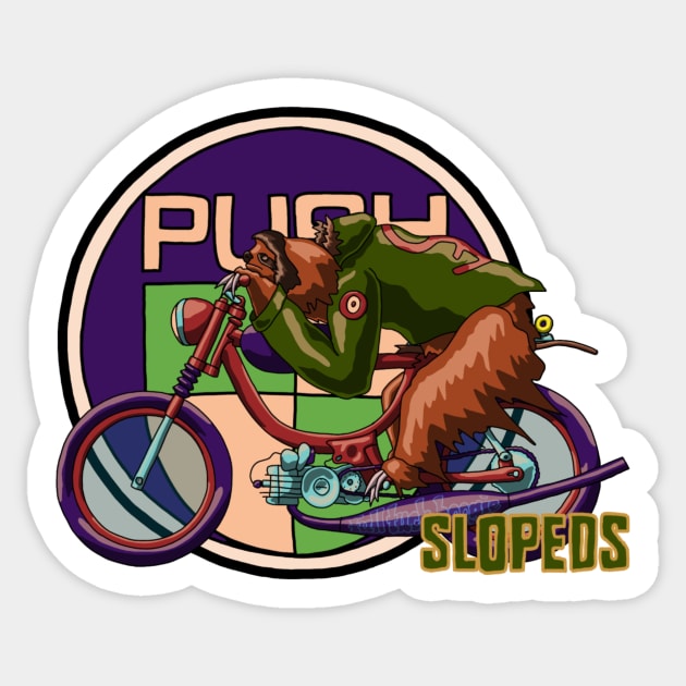 Puch Sloth for The Slopeds Sticker by FullTuckBoogie